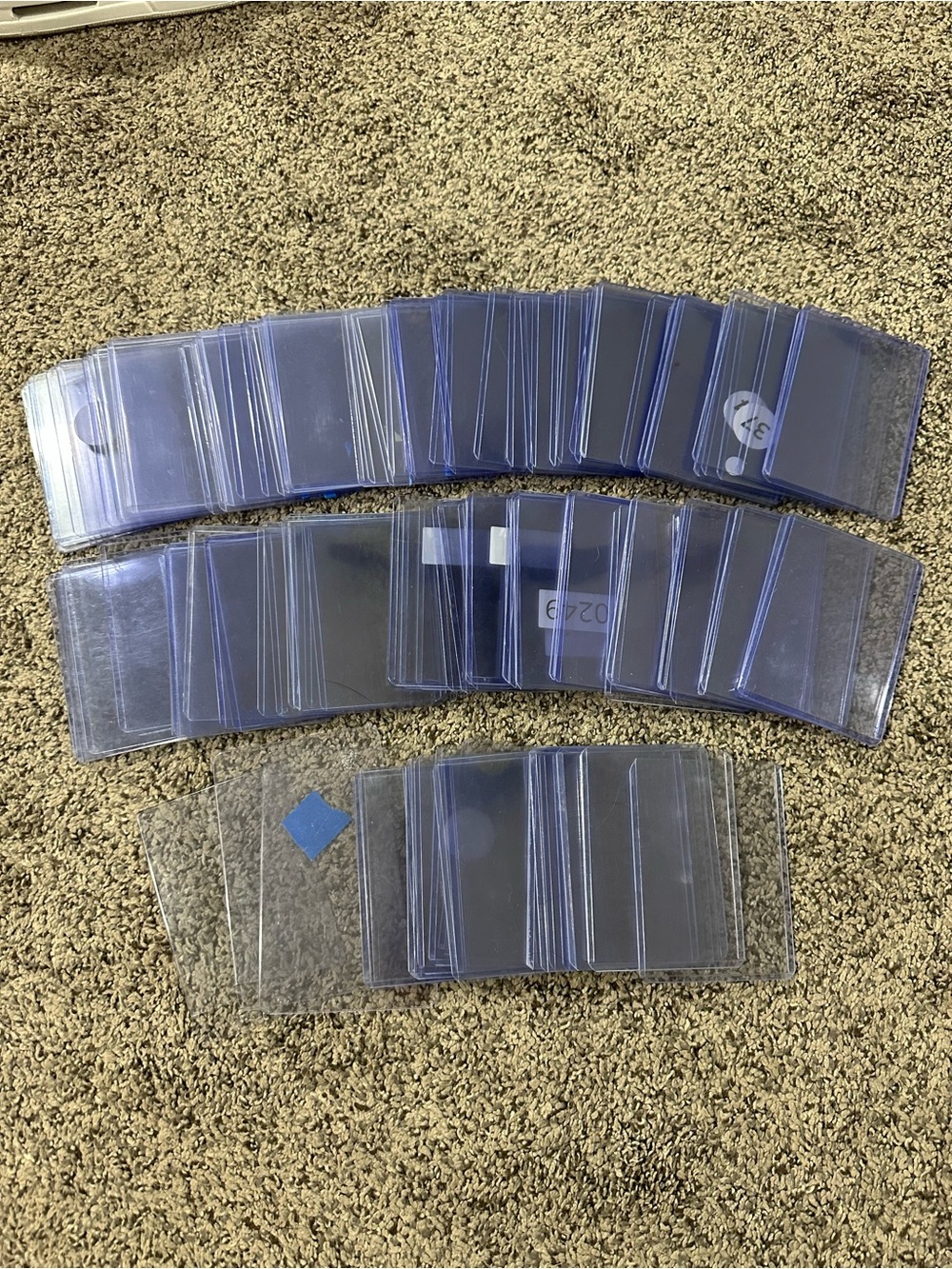Sports Card Plastic Sleeves, 114 Count